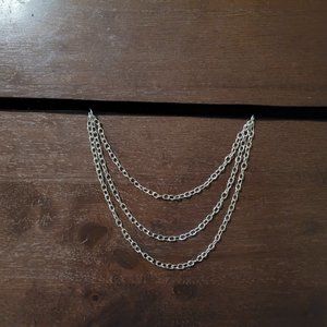 Triple Chain Choker - Handmade